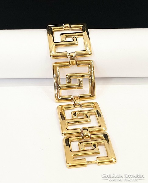 Napier new york 1970's 18kt gold plated book piece bracelet