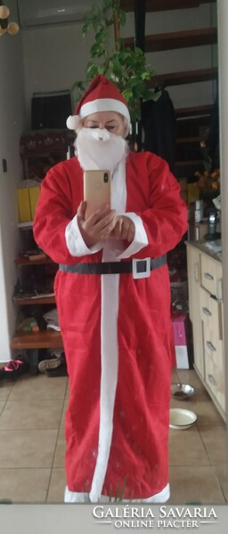 Santa outfit for sale! Hat, belt, beard. Xxl