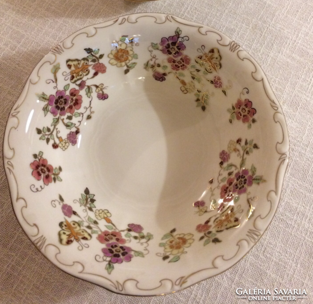 Flawless! Zsolnay butterfly-pattern compote / large vegetable bowl