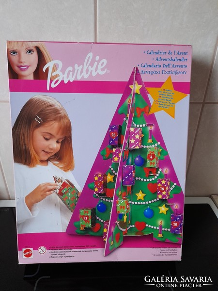 New vintage matte barbie advent calendar from 2000 / old barbie advent calendar