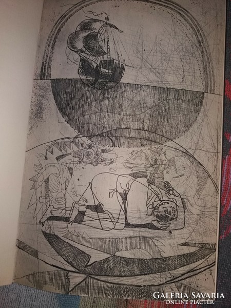 1966. Michael Babits: book of a connoisseur, with etchings of Adam Würtz according to pictures Hungarian helicon