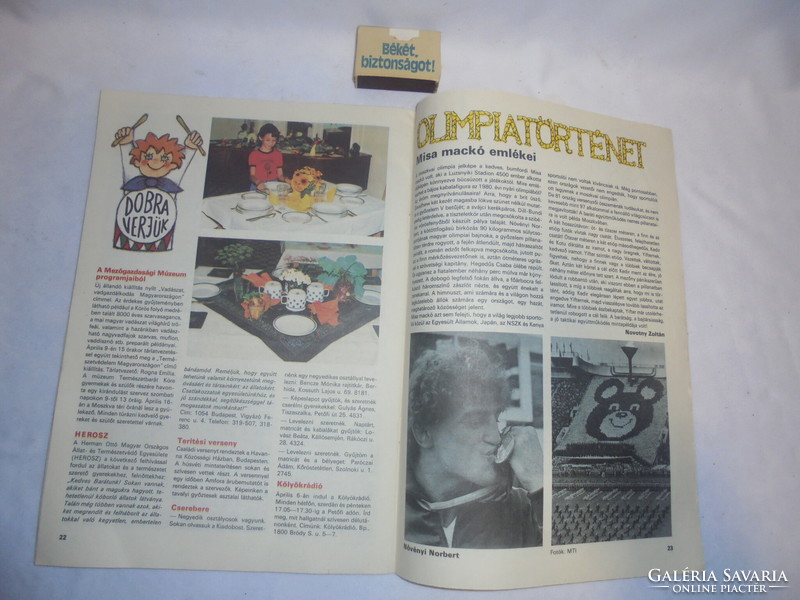 Retro KISDOBOS újság - 1988 április - ajándékba, szülinapra