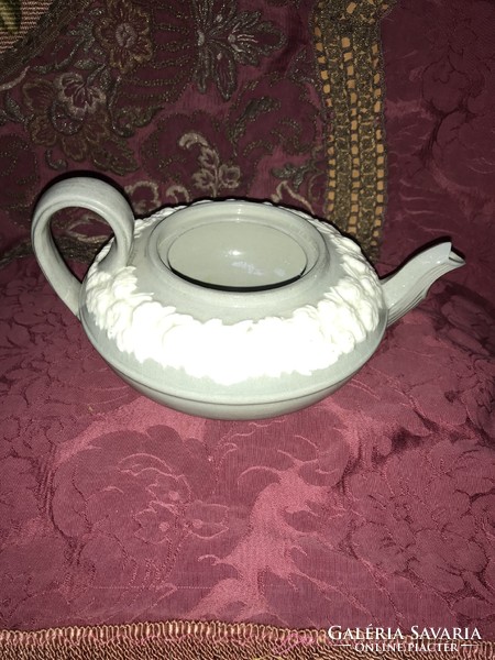 Japanese maker's marked glazed tea pouring ceramic jug