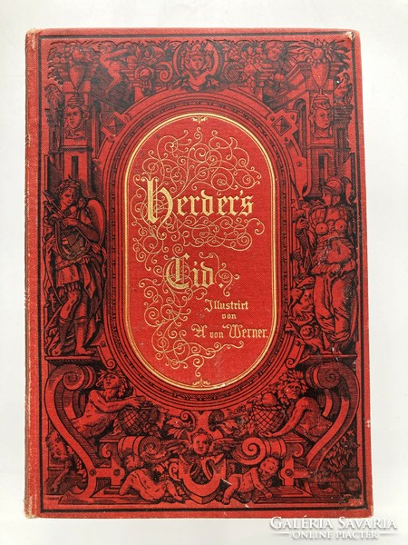 Cid, antik német illusztrált könyv 1894-ből