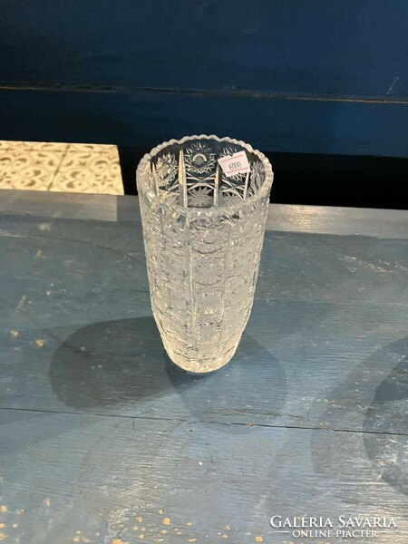 Lead crystal vase, height 16 cm