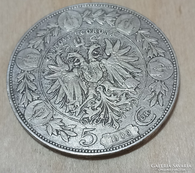 József Ferenc silver 5 kroner coin in good condition