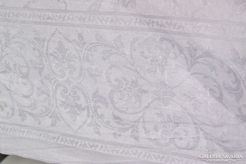 RITKASÁG Régi Antik Nagy MADÁR damaszt monogram asztalterítő terítő abrosz ART DECO 153 x 153 cm