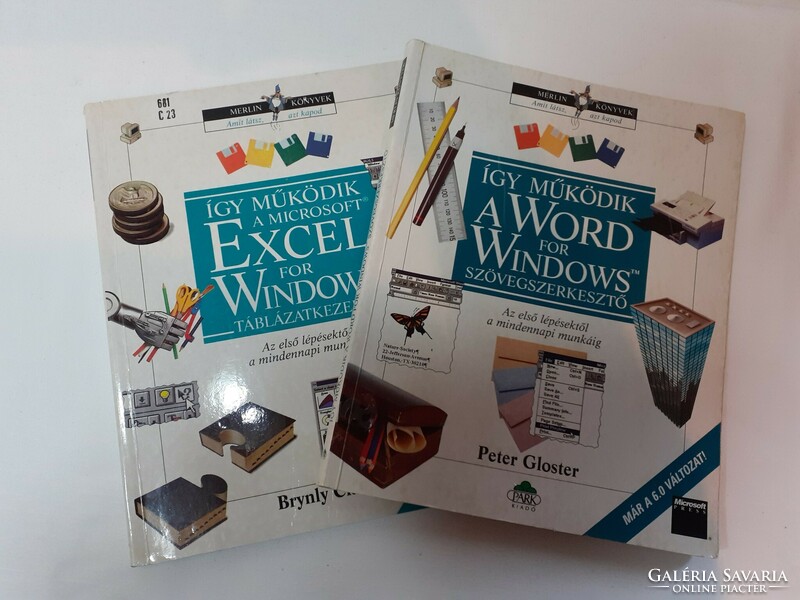 Így működik a Word és Így működik a Microsoft Excel 2 db könyv egyben Merlin könyvek sorozat
