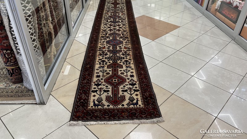 3459 Iranian abadah handmade wool running Persian rug 72x377cm free courier