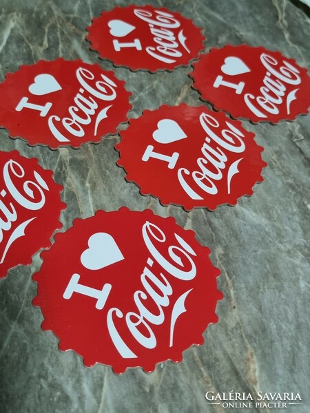 6 Pcs. Coca cola cup coaster