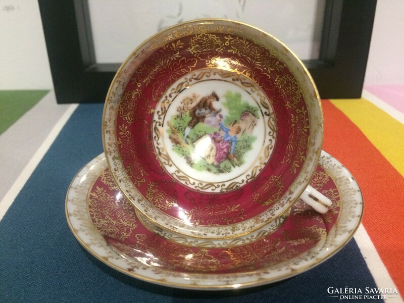 Vintage porcelain cup with bottom