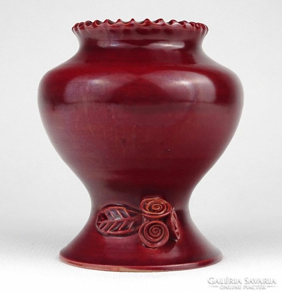1P974 Iparművészeti kerámia váza LIGNIFER 12.5 cm