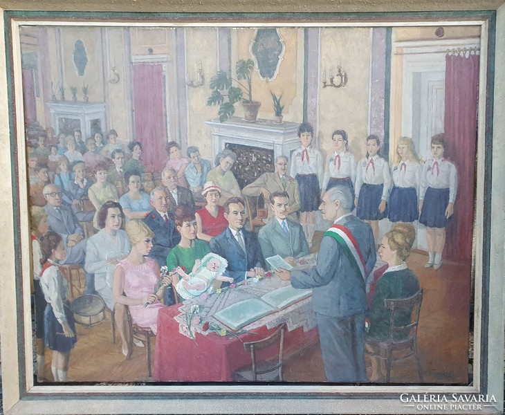 Tiszavölgyi István 1967 / Házasságkötő teremben SZOCREÁL