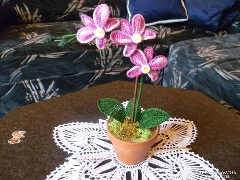 Horgolt Mini Orchidea