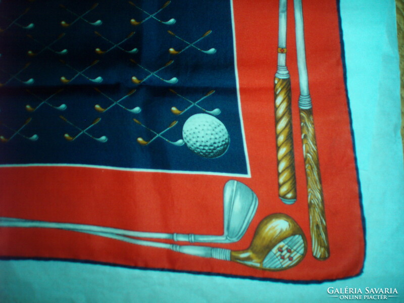 Vintage silk golf scarf