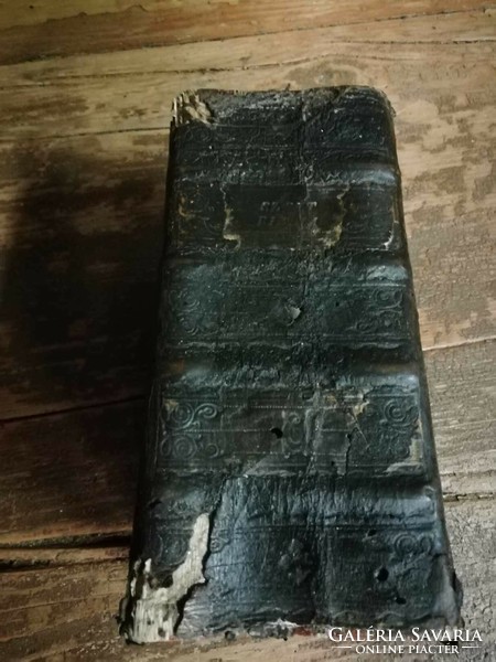 Károli Gáspár's Bible, 1835 edition, Hungarian language, leather-bound antique Bible, scripture