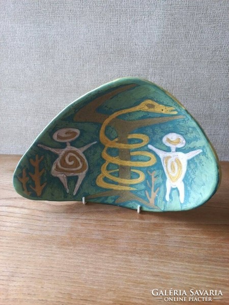Retro Hungarian ceramics. Livia Gorka. Adam and Eve