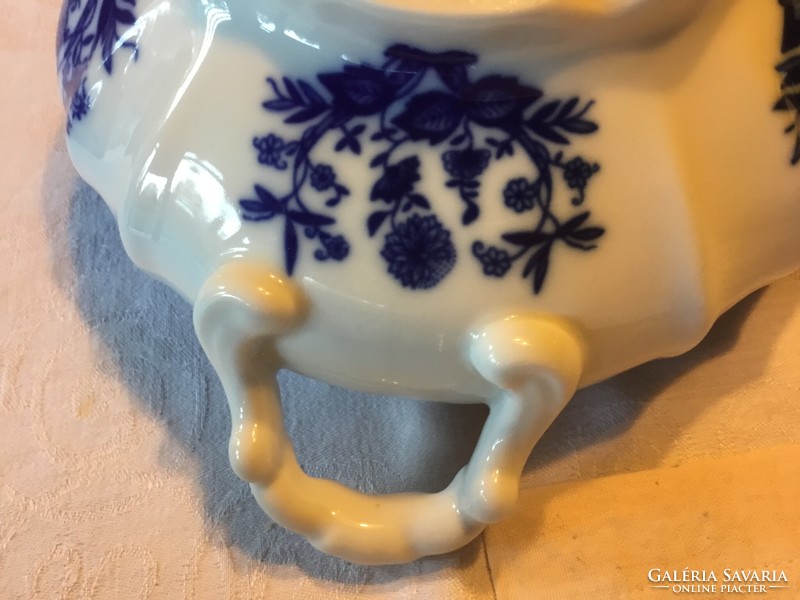 Soup bowl, onion pattern, cobalt-white glossy porcelain