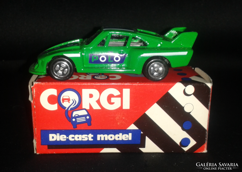 Corgi porsche 935 green polo made in gt britain with box 1985