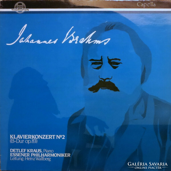 Brahms, Detlef Kraus, Essener Philharmoniker, Heinz Wallberg - Klavierkonzert N°2 (B-Dur Op.83) (LP)