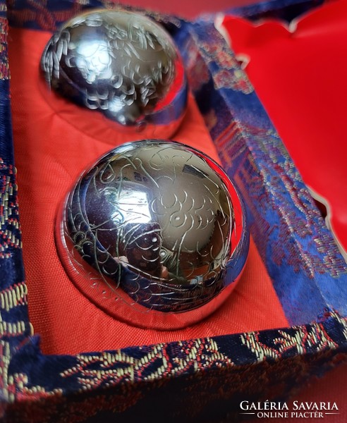 Kínai csikung zenélő golyó mintával eredeti dobozában