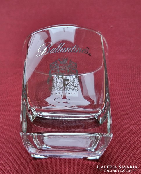 Ballantines üveg pohár whisky