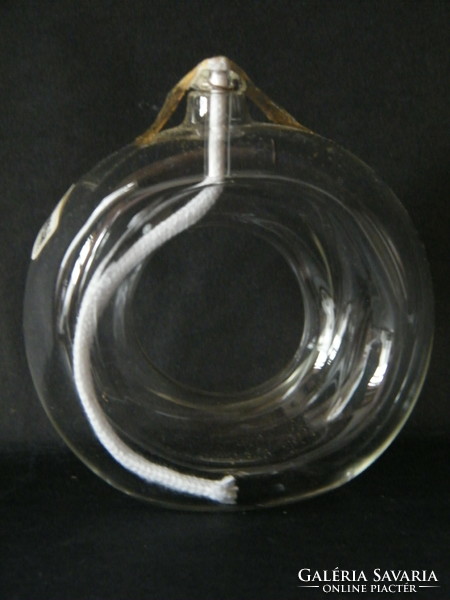 Candle oil holder arietta glass with wick
