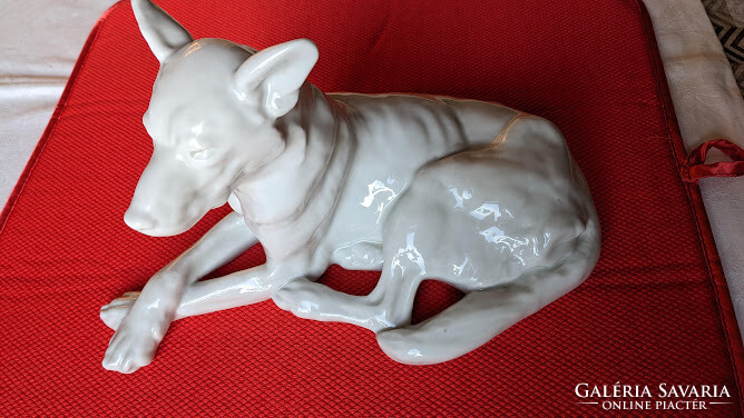 Antique Herend porcelain dog figure