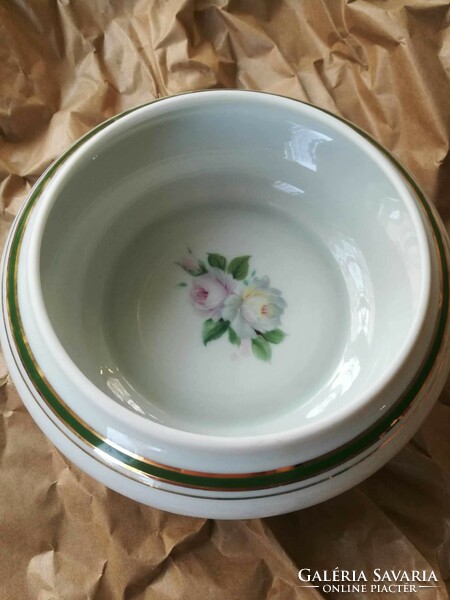 Limoges porcelain serving bowl pink