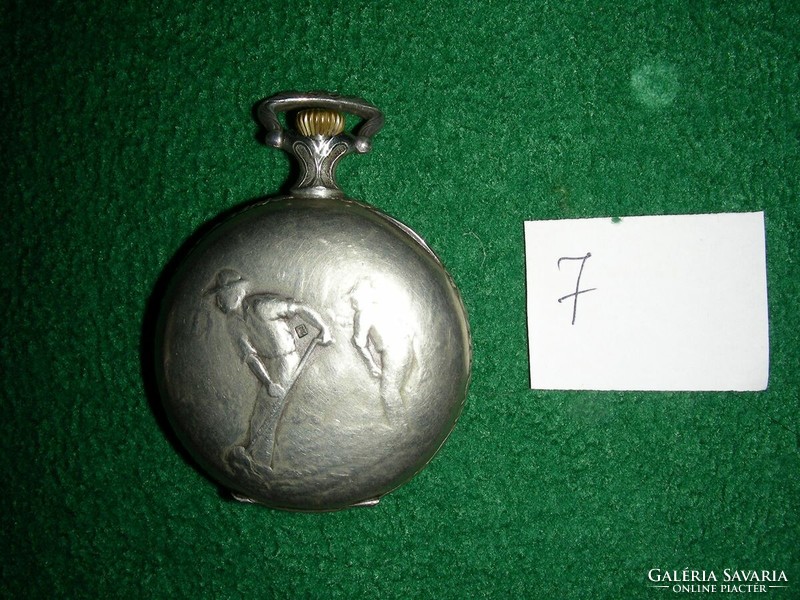 8-day pocket watch with Hebdomas date