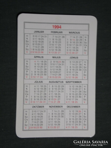 Card calendar, Csaba iron yard in Marosi, Tamásí, 1994, (3)