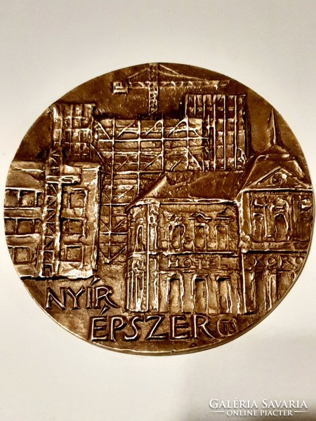 Nyír Épszer bronz plakett Tóth Sándor szignóval