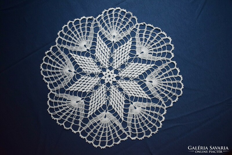 Crochet lace tablecloth 35 cm