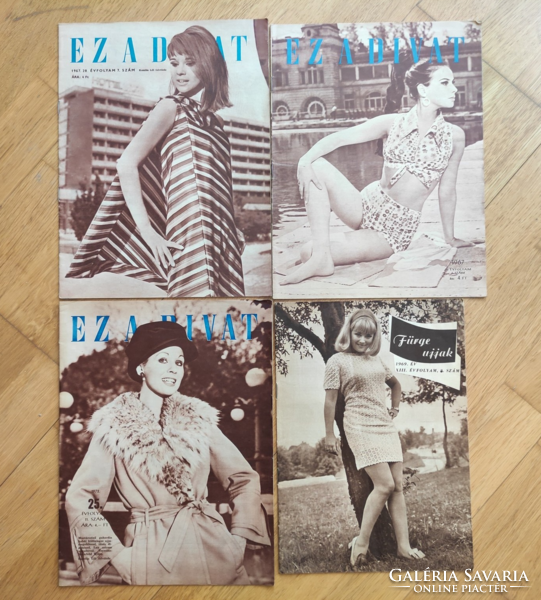 4 db Ez a divat magazin 1967., 1969., 1972 évek
