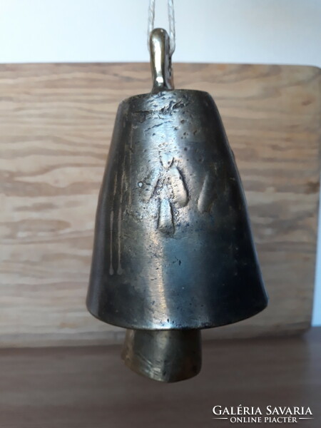 Antique rare double copper bell, bell