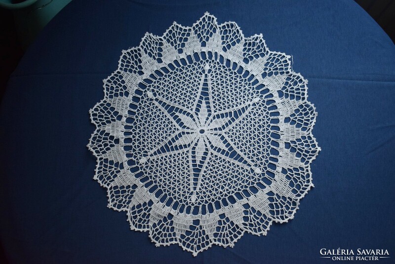 Crochet lace tablecloth 41 cm