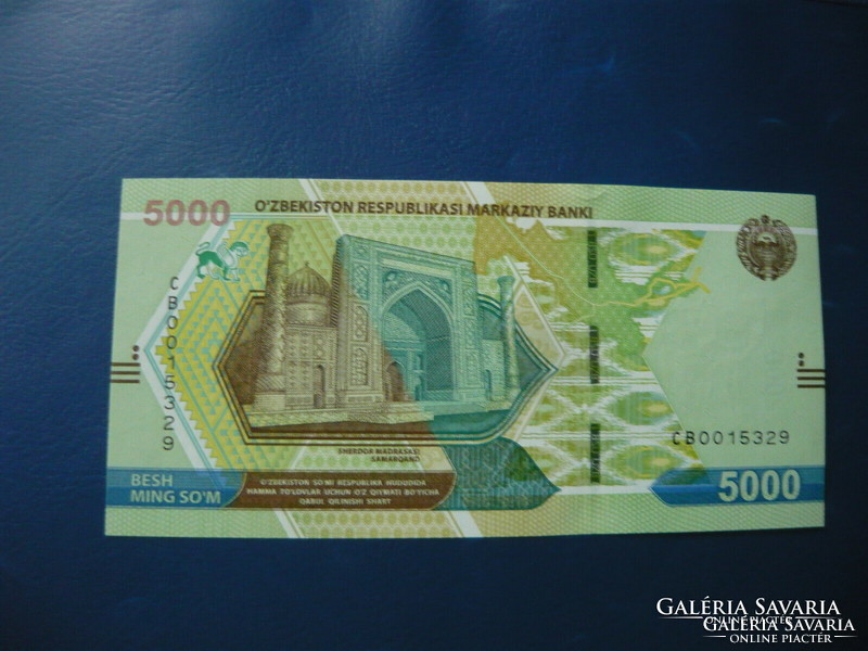 Uzbekistan 5000 som 2021! Rare paper money! Unc!