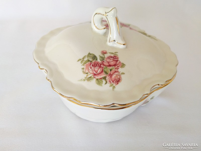 Vittorio conforto pink bonbonier/jewelry porcelain box. Flawless!