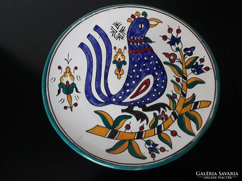 Beautiful rooster/bird ceramic wall plate, wall plate