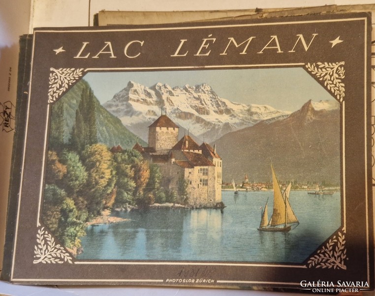 Lac Léman Swiss picture booklet 1930s