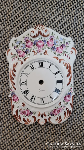 Handmade porcelain clock face dial.Juried by: the folk arts council.