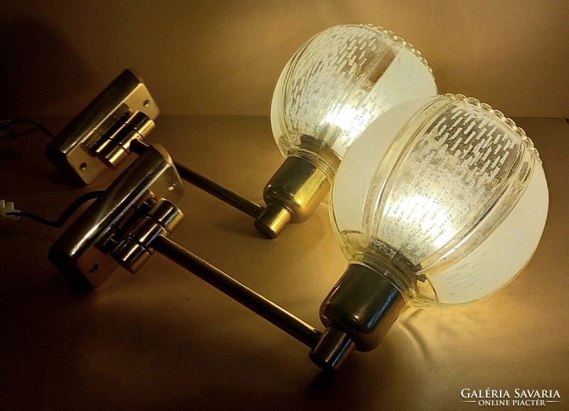 Hollywood regency fali lámpa párban ALKUDHATÓ Art deco design