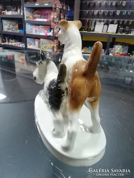 GDR porcelán foxi pár