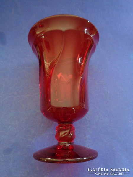 Nice ruby pickled goblet, cheap!