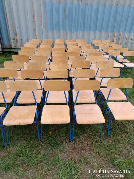 Retro school chairs mid century loft industrial