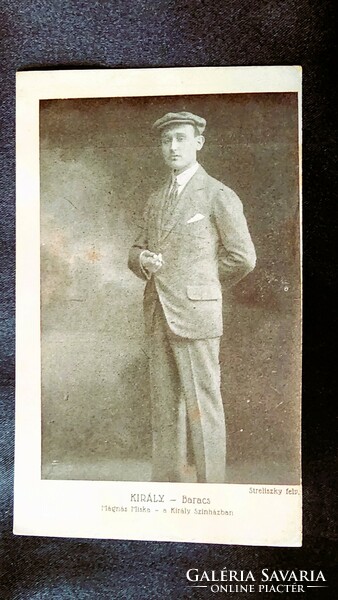 1916 Király Ernő SZINÉSZ Baracs szerepében a Mágnás Miska KIRÁLY SZINHÁZ EREDETI KORABELI FOTÓ LAP
