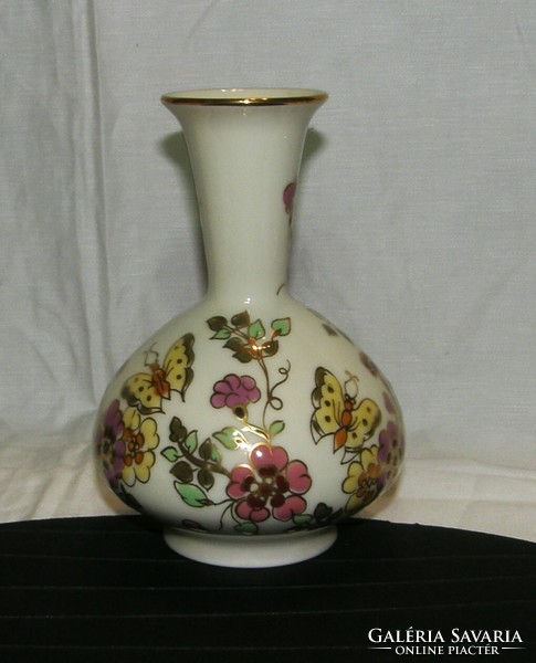 Zsolnay butterfly pattern vase - 15 cm