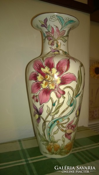 Large Zsolnay orchid vase 27 cm - in good condition