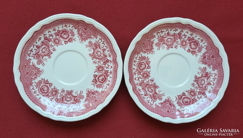 2 pcs villeroy & boch fasan mettlach porcelain saucer plate bowl