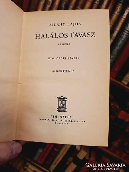 1930k. ZILAHY LAJOS bestsellerKARÁDY KATALIN ,JÁVOR PÁL  filmjének alapja,a HALÁLOS TAVASZ!